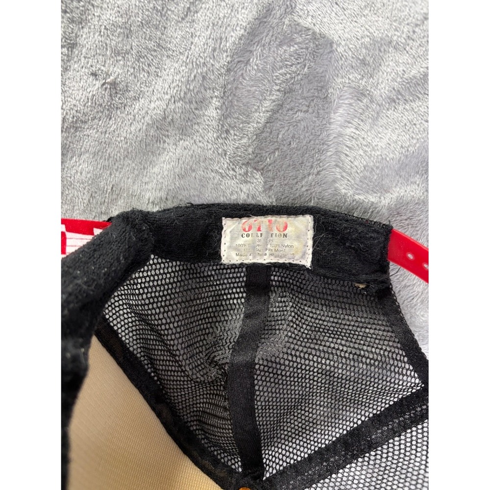 Vans Foam Trucker Hat Snapback Cap Red White Black Checkerboard Brim Visor Rope - Picture 4 of 6